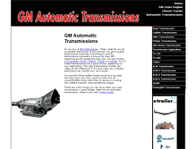 Tablet Screenshot of gmautomatictransmissions.com